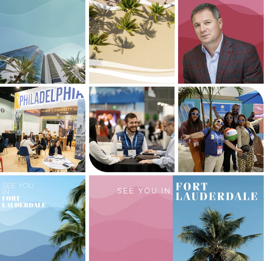 Graphic element from the IPW Fort Lauderdale identity