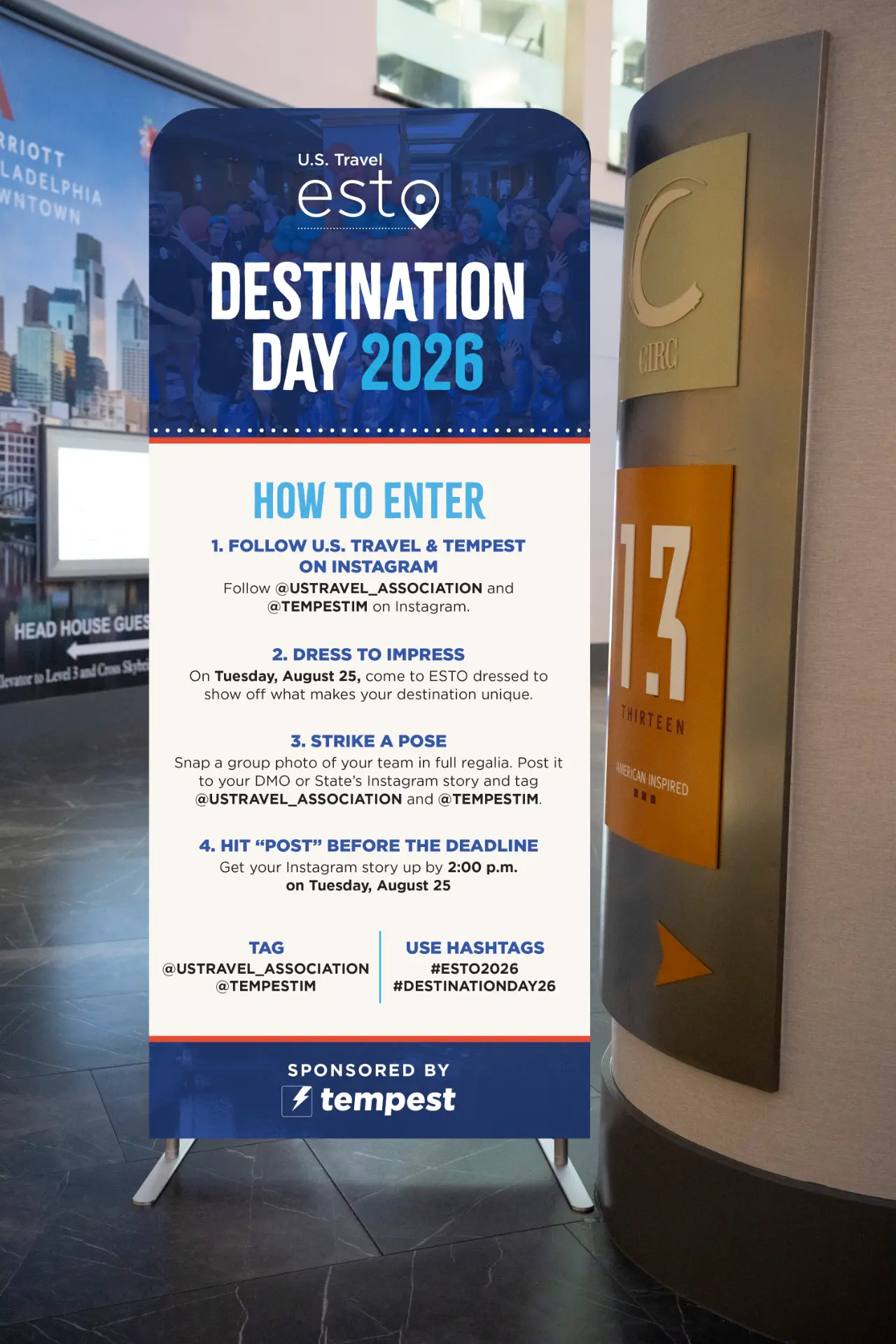 Destination Day 2026 vertical banner at ESTO Philadelphia